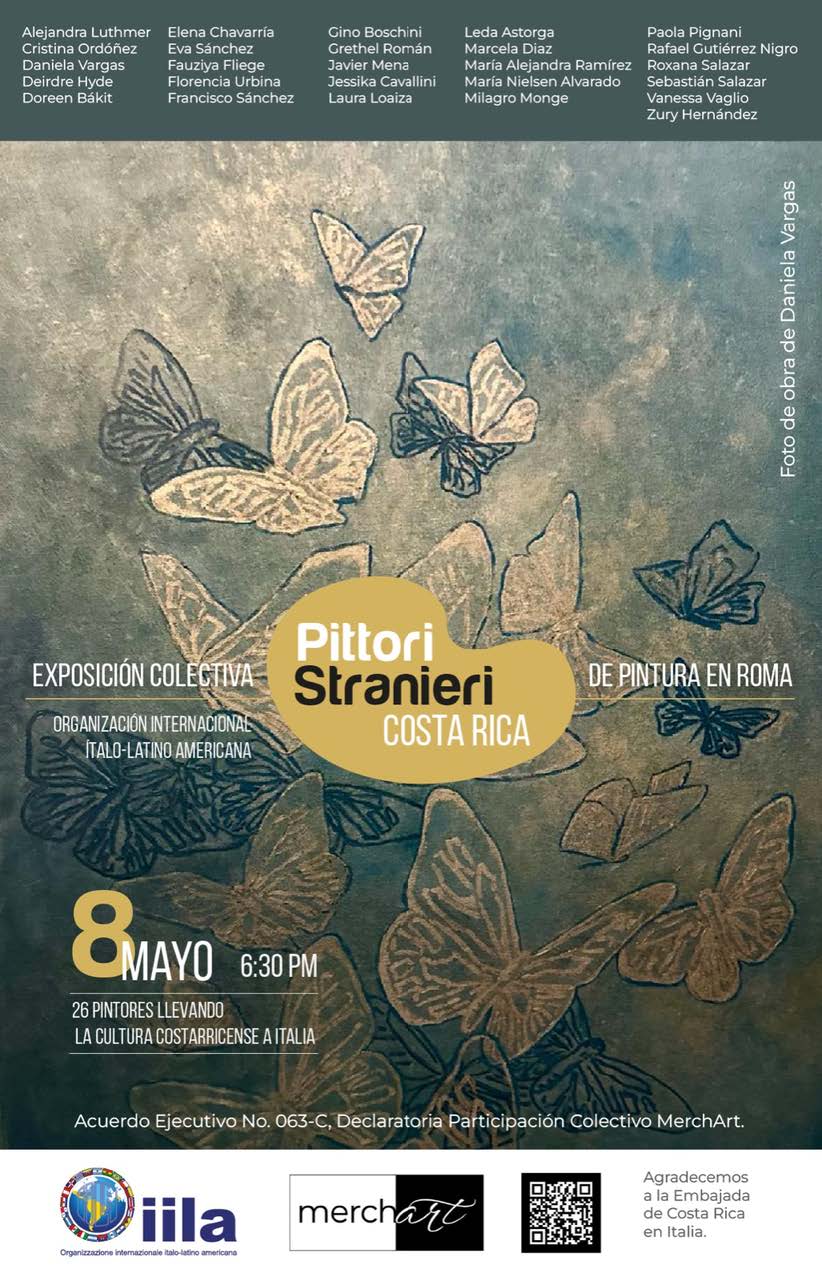 Exposición colectiva de pintura: “Pittori Stranieri Costa Rica”- Roma