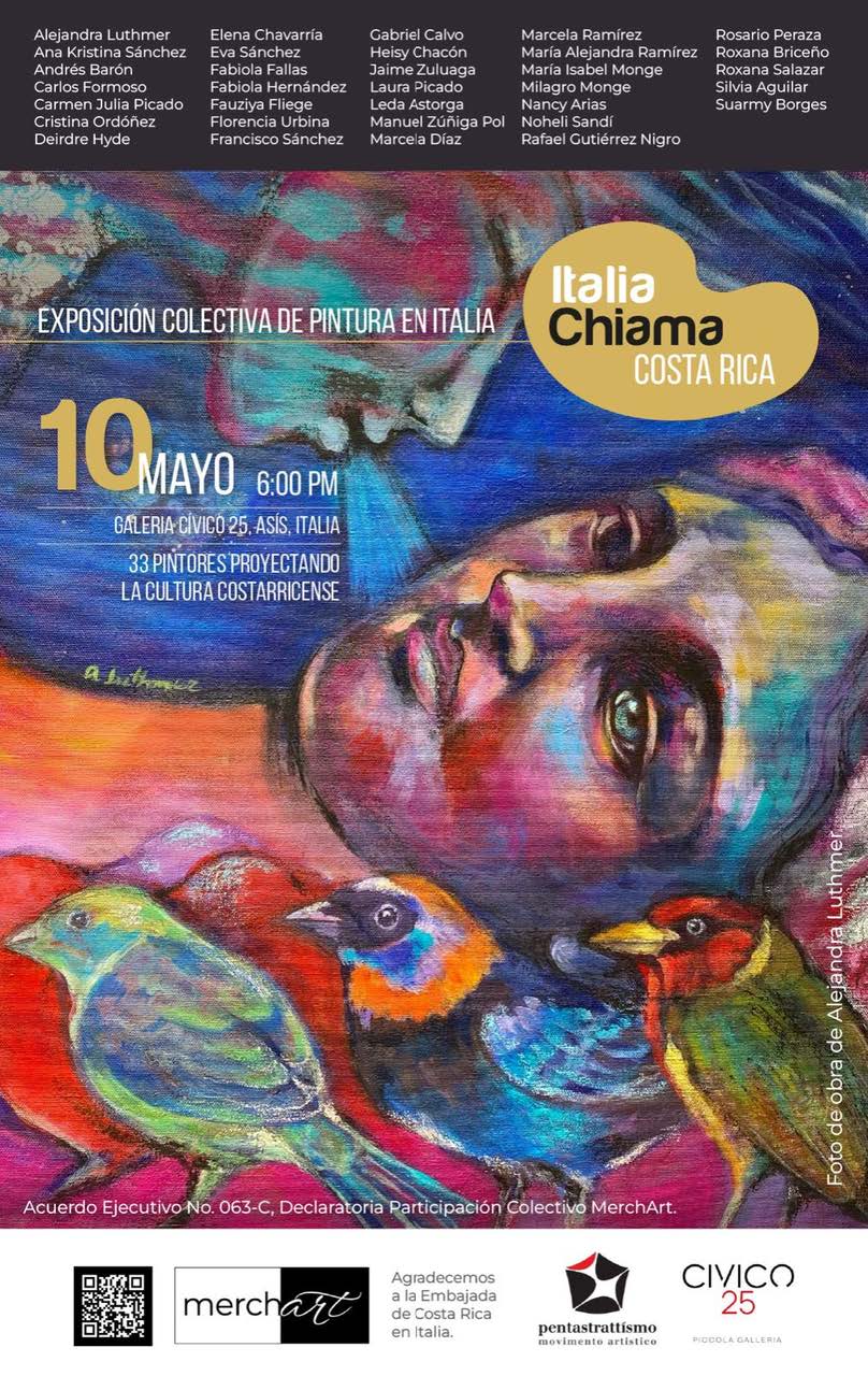 Exposición colectiva de pintura “Italia Chiama a Costa Rica” – Asís
