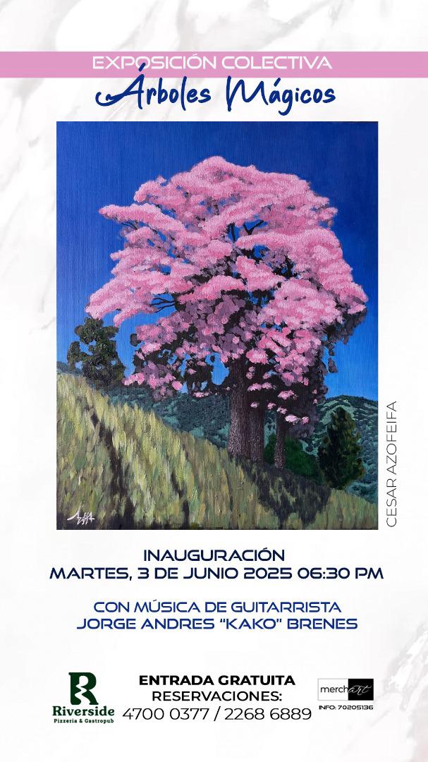 Invitación Exposición colectiva  “Árboles Mágicos”