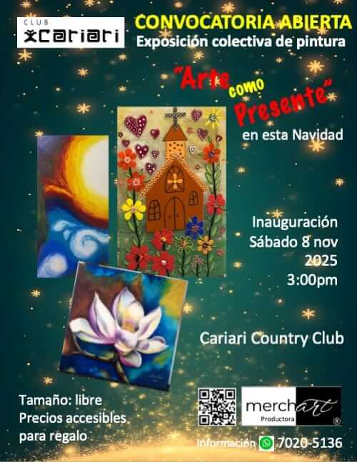 Exposición colectiva de pintura / Arte como presente en esta Navidad