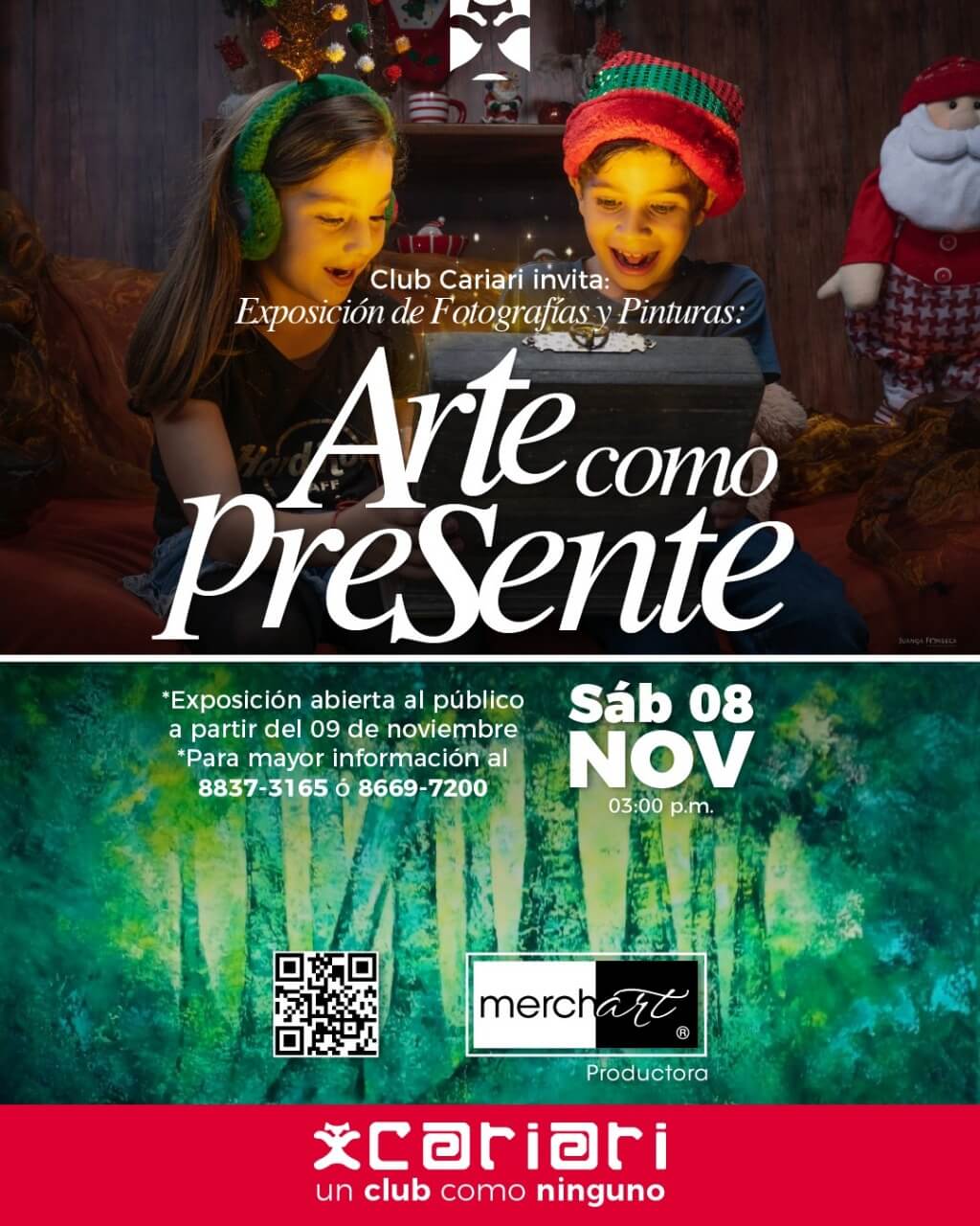 Exposición colectiva de pintura / Arte como presente en esta Navidad