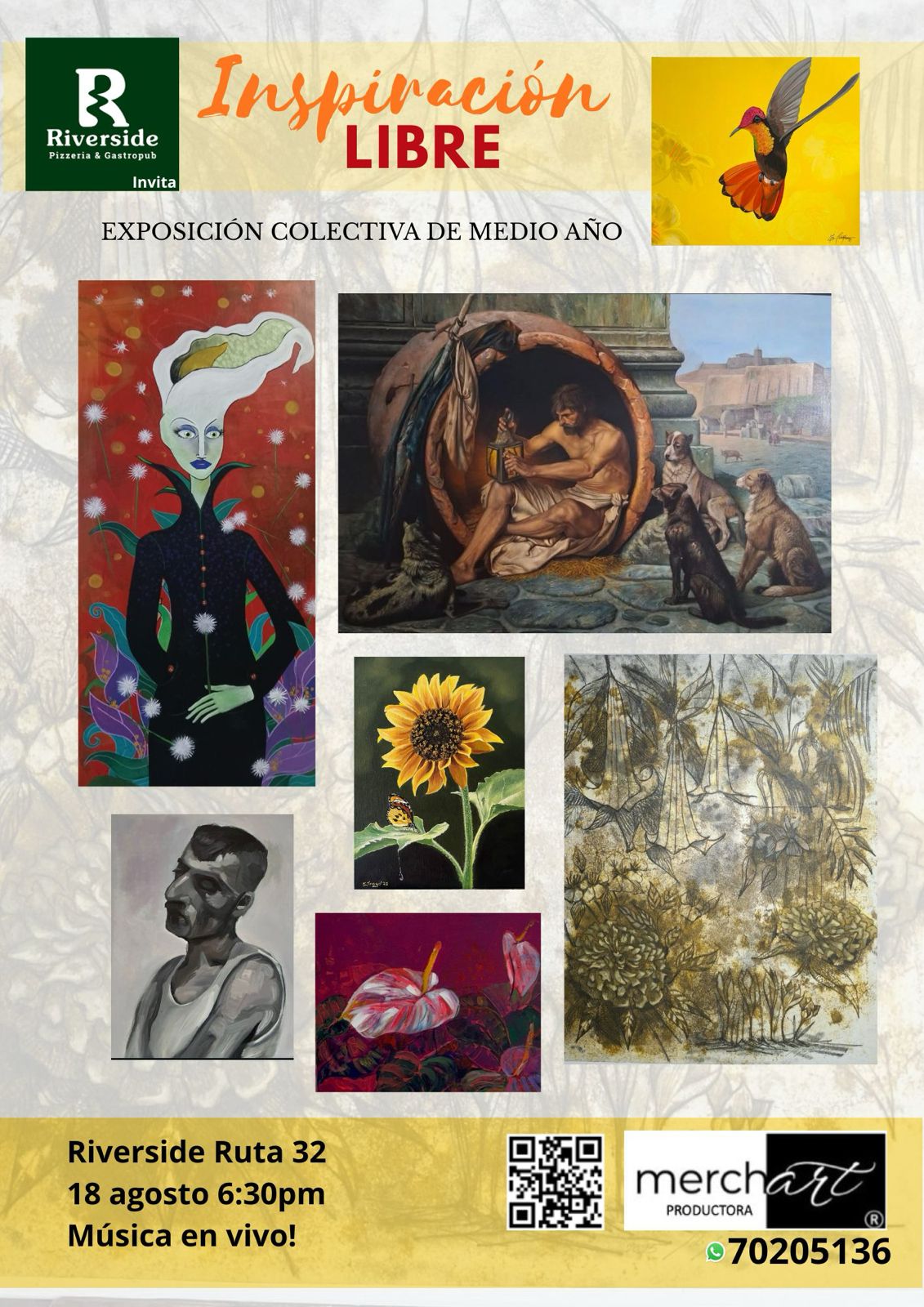 Exposición colectiva de medio año, inspiración libre